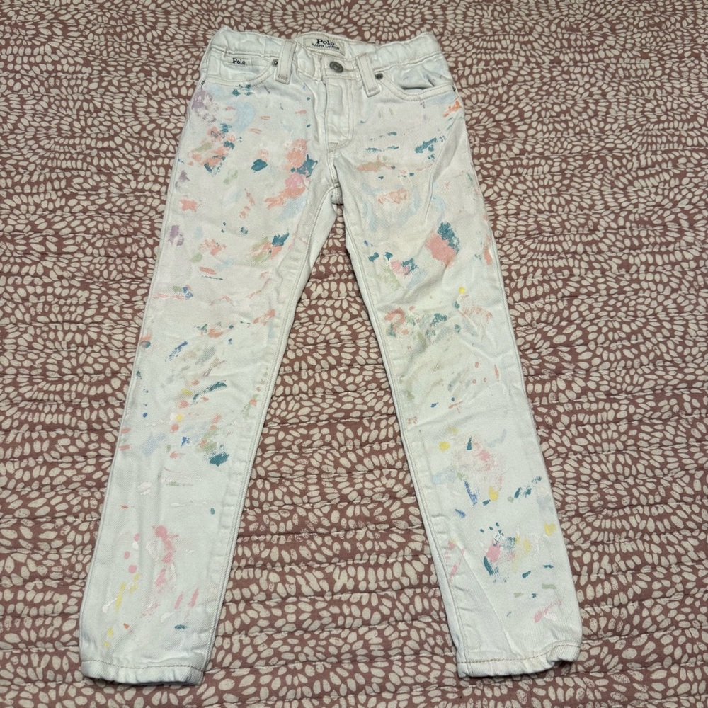 Ralph Lauren O Astor Bf Slim
White Jeans with Artistic Pattern